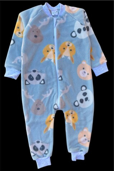 Комбінезон (ромпер) "Лісові звірята", фліс ТМ "Merry bee"