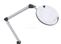 Лампа-лупа 6014 led-3 (5) з регулюванням яскравості, холодний і тепле світло, 1-12w