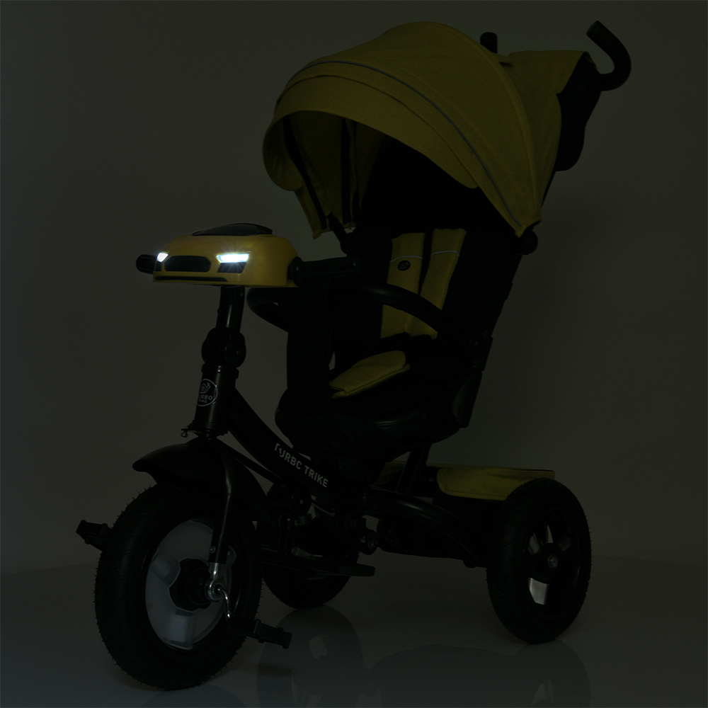 Дитячий триколісний велосипед Turbo Trike MT 1007 гумові колеса