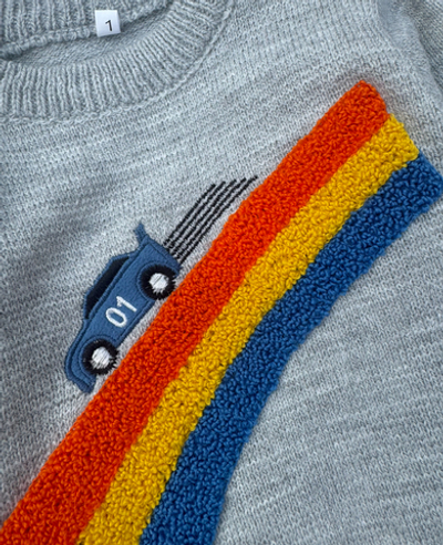 Костюм 2в1: світшот, штани "Веселка" акрил ТМ "Acocuk"