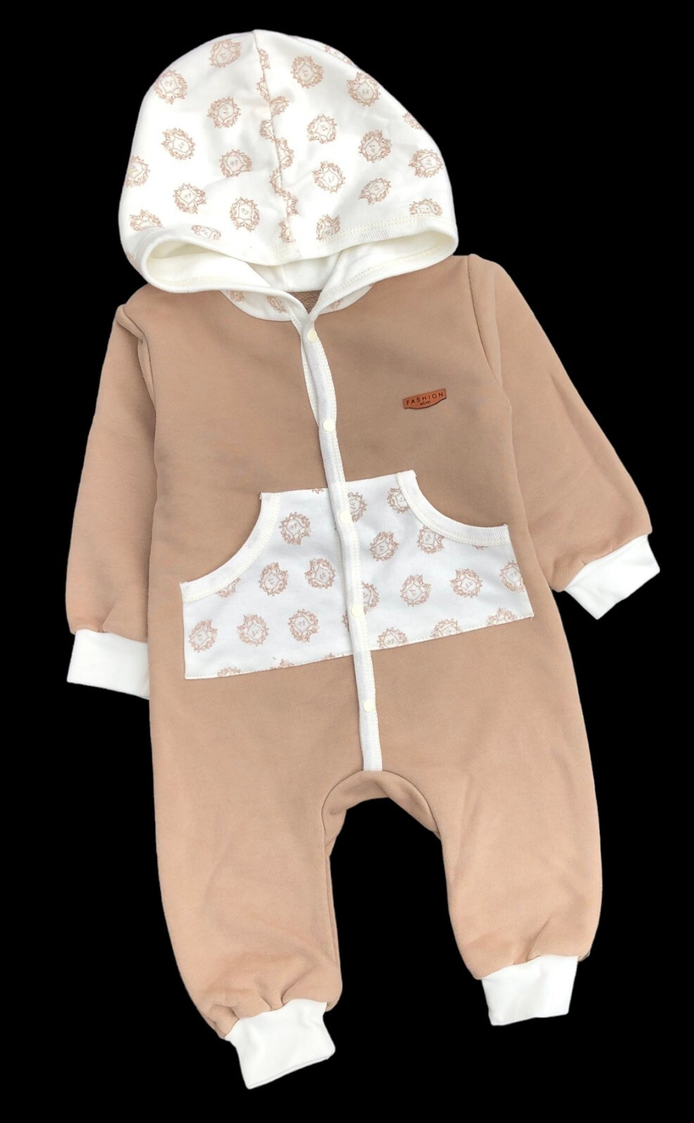 Дитячий комбінезон-ромпер з капюшоном "Кенгуру", двонитка, ТМ Happy ToT