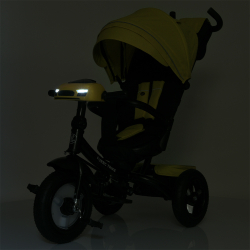 Дитячий триколісний велосипед Turbo Trike MT 1007 гумові колеса