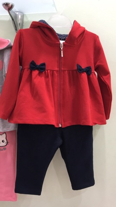 Костюм 2в1: кофта, штани "Cherry", мікровелюр ТМ "Barmy"