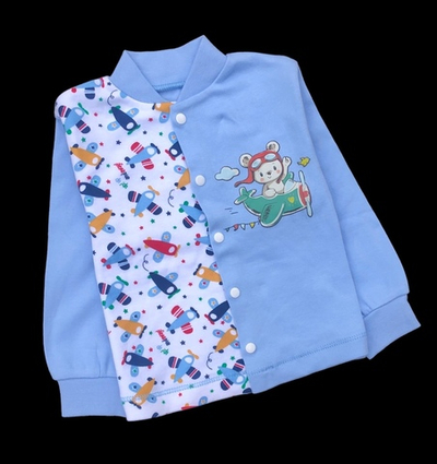 Кофта "Принт", інтерлок ТМ "Happy ToT" (74 см)