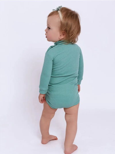 Боді-водолазка, рубчик з начосом ТМ "Пташка" (74 см)