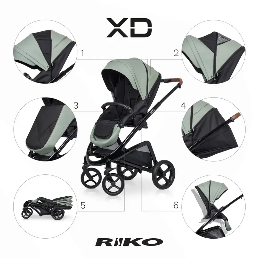 Универсальная коляска 2 в 1 Riko XD PRO