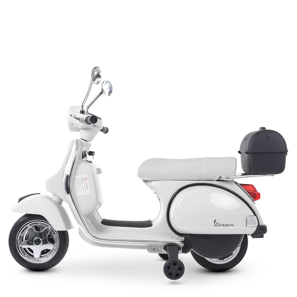 Дитячий електромотоцикл 2 колісний ретро VESPA PX 150 M 4939EL