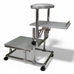 Підставка для педикюру Tertio 2 в 1 з високою полицею на коліщатках