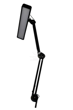 Настольная светодиодная бестеневая Led лампа для бьюти мастера на струбцине KMS-1005 (9501), 30 Вт, черная