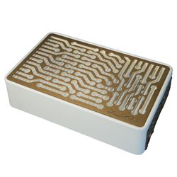 Вытяжка для маникюра настольная Ulka Nano, цвет белый (сетка бронзовая)