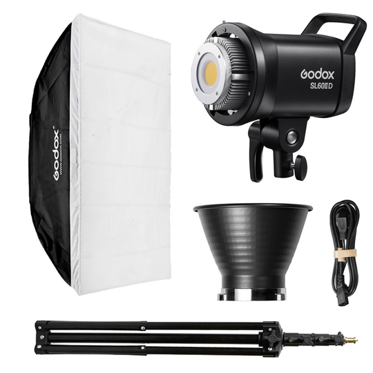 Набір постійного світла для блогу та предметної зйомки Godox SL60II D Small Kit (SL60D304sb6090)
