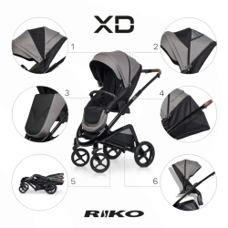 Универсальная коляска 2 в 1 Riko XD PRO