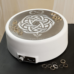 Вытяжка маникюрная настольная Jacky Ring c HEPA фильтром, белая