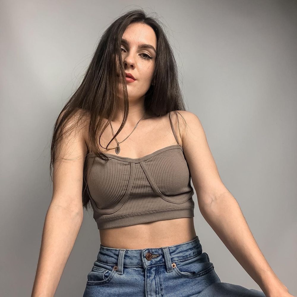 Топ с имитацией косточек