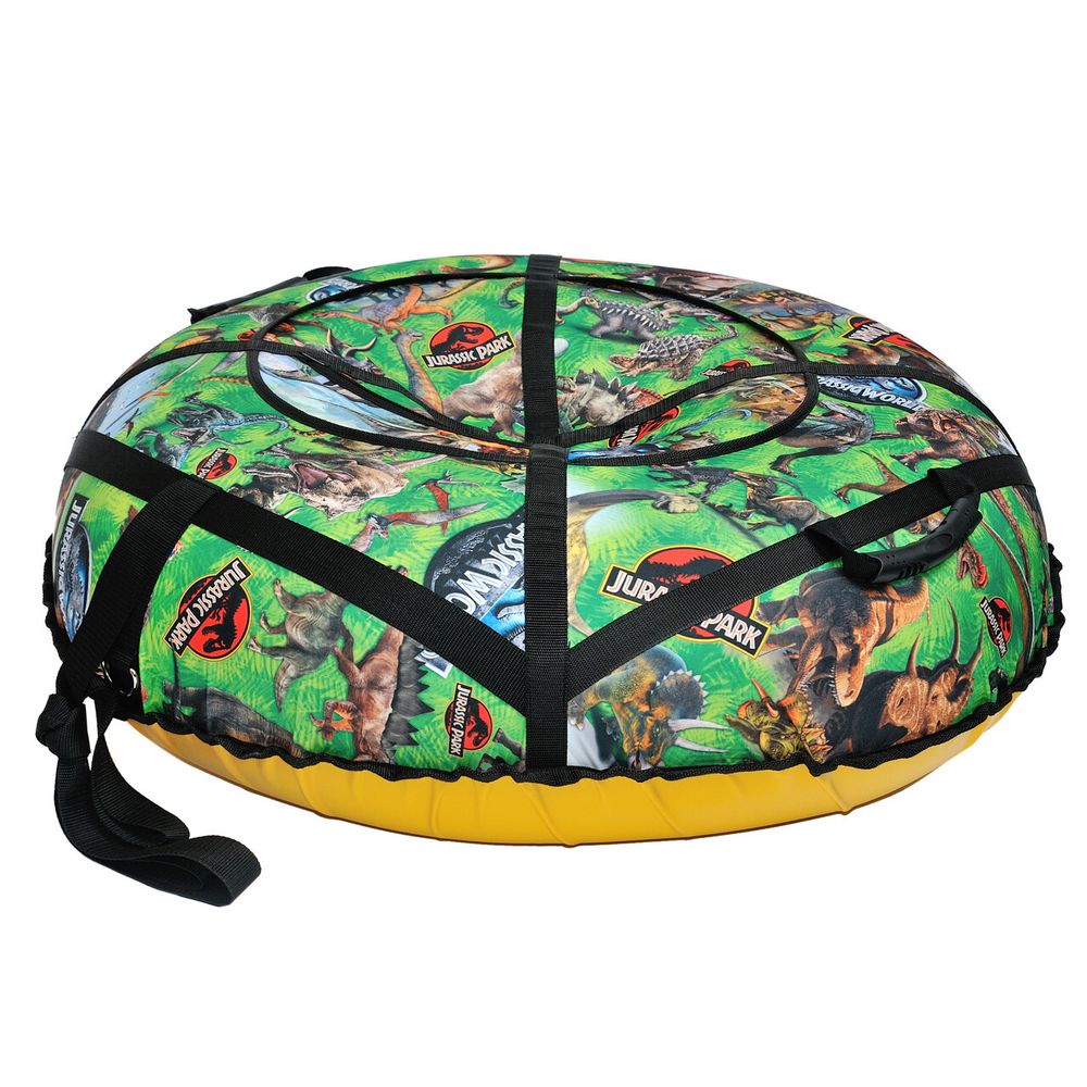 Надувные санки-ватрушки  для катания с горки "Dino" диаметр 100 см. (Оксфорд, ПВХ)