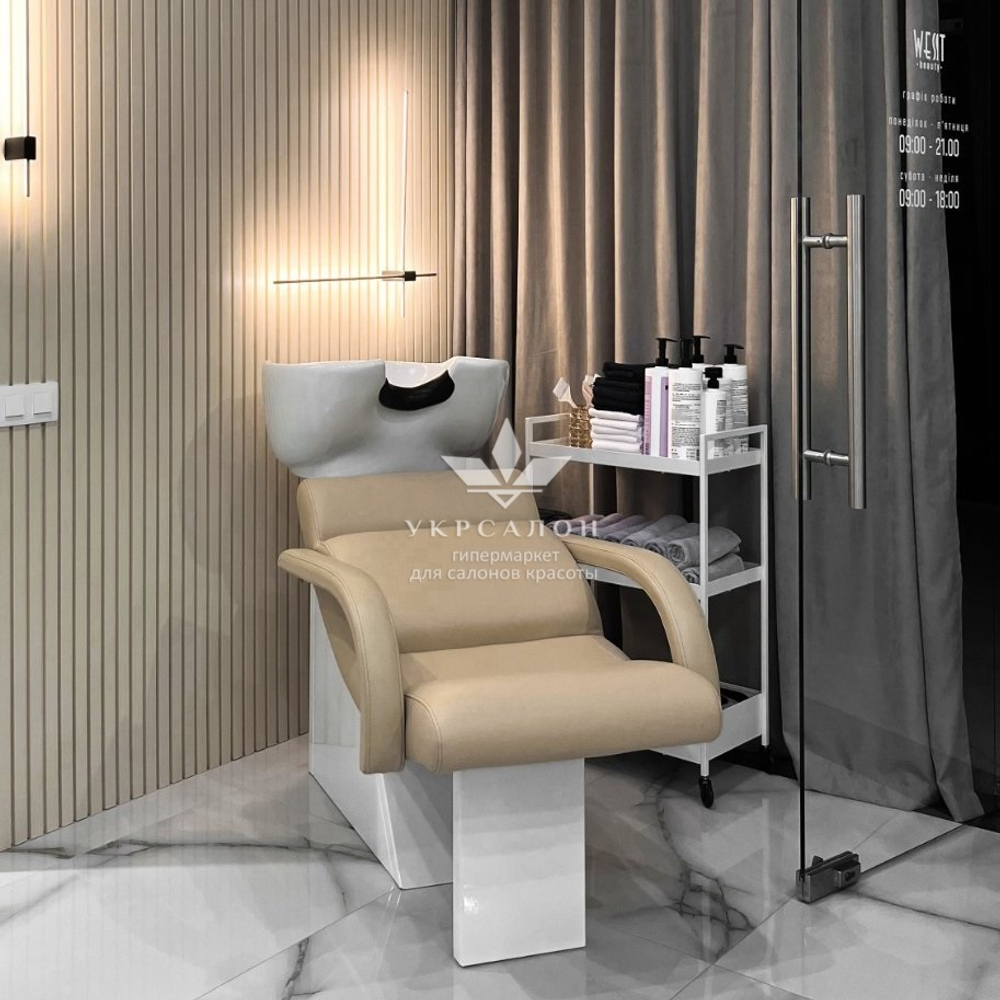 Парикмахерская мойка Shelley One White