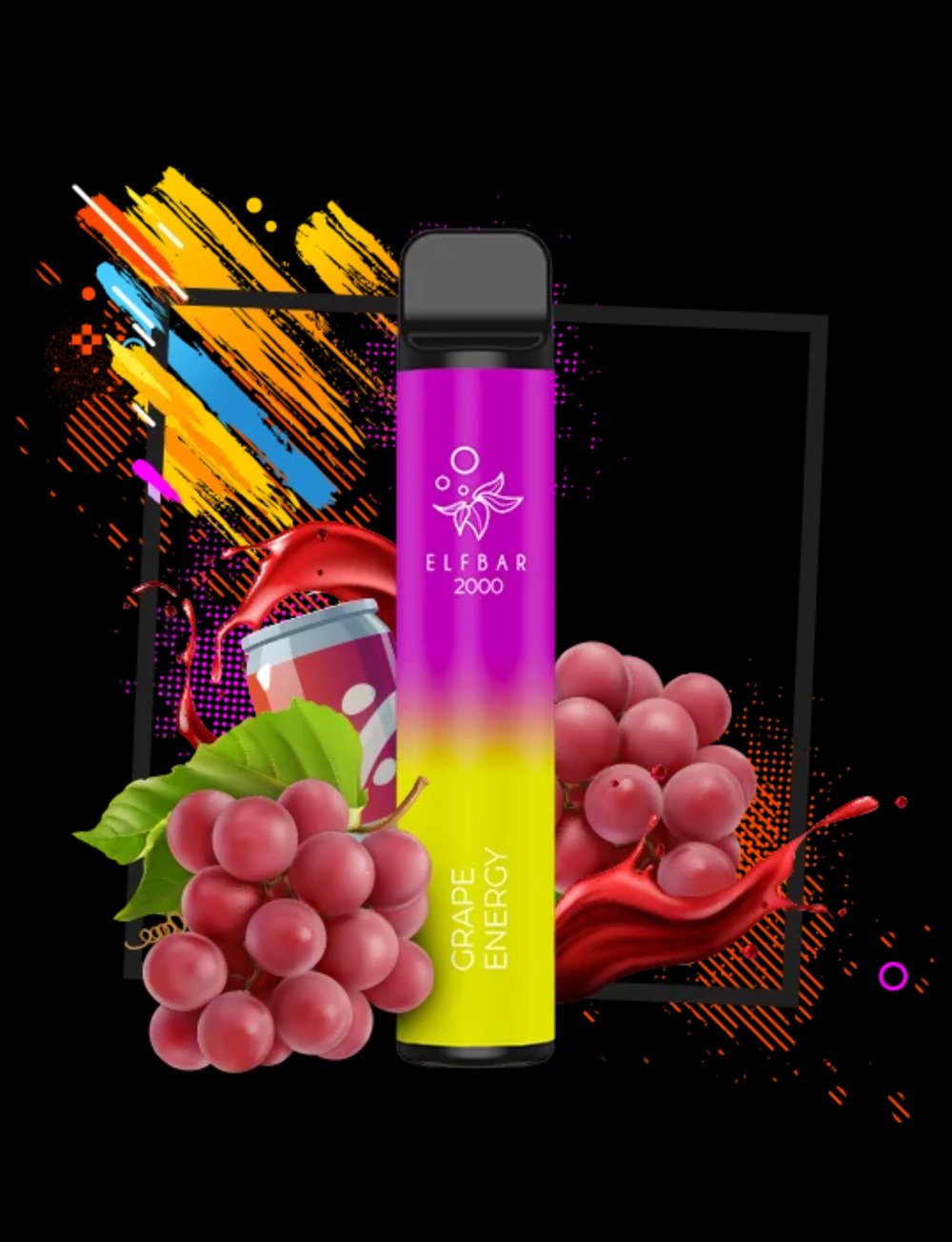 ElfBar 2000 Grape Energy (Эльф Бар Виноград Энергетик)