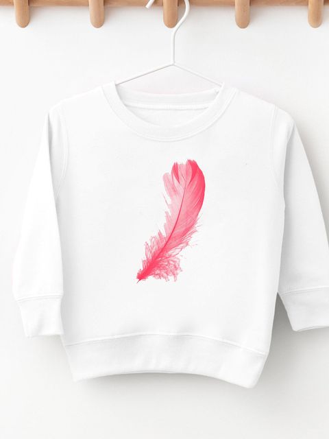 Світшот дитячий білий Pink feather Love&Live