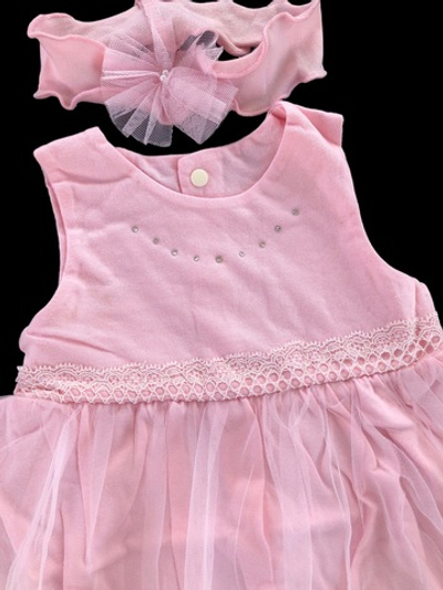 Сукня із повʼязкою на голову "Балеринка", інтерлок, фатин ТМ "Happy ToT"