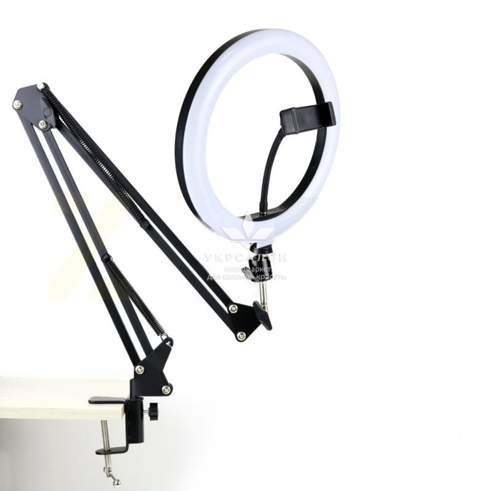 Кільцева настільна світлодіодна лампа LED з регулюванням світла X-LED-10