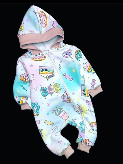 Ромпер з капюшоном "Смаколик", трьохнитка петля ТМ "Happy ТОT"