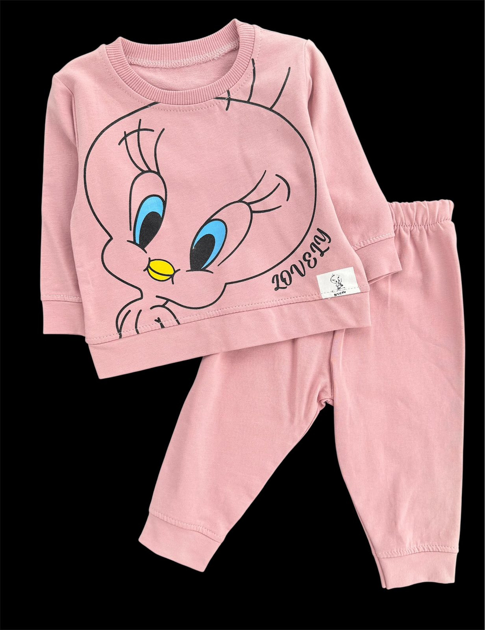 Дитячий костюм для дівчинки "Lovely": світшот + штани, двунитка, ТМ Murat Baby