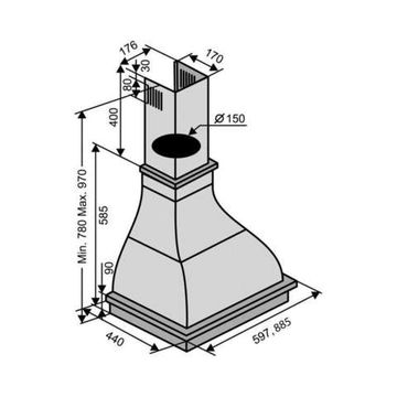 Витяжка VENTOLUX VITTORIA 60 CREMA