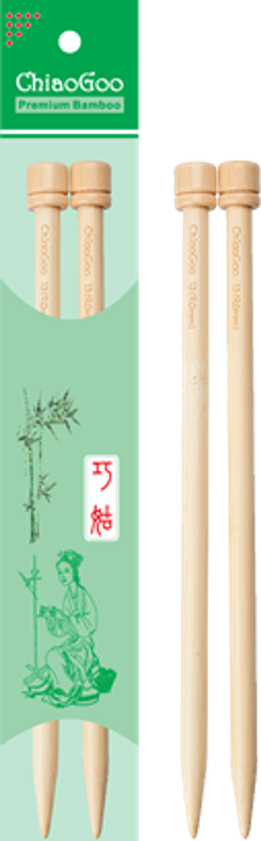 Cпицы ChiaoGoo Single Points (30 cm), Natural