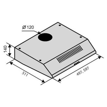 Витяжка VENTOLUX parma 60 bk