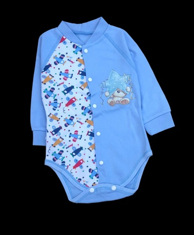 Боді з довгим рукавом "Принт", інтерлок ТМ "Happy ToT"