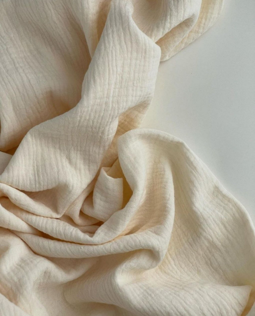 Муслин жатый однотонный