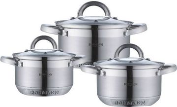 Набір каструль з нерж. стали 6 попер. Bohmann BH 0715