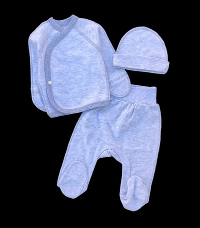 Комплект 3в1: льоля, повзунки, шапочка "Принт", інтерлок ТМ “Happy” (56 см)