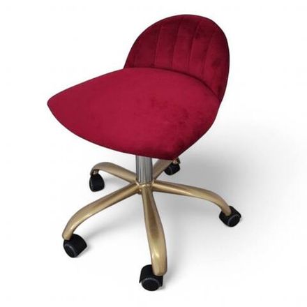 Стульчик для педикюра Rior velor Gold