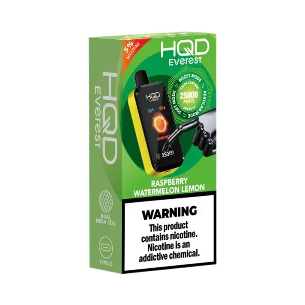 HQD 25000 - Raspberry Watermelon Lemon (5% nic)