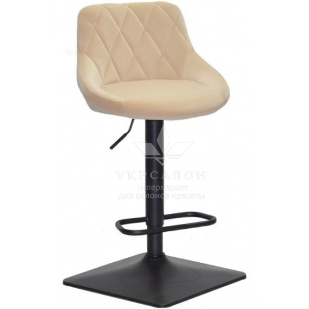 Стільчик для визажу Lari black quadro Velor