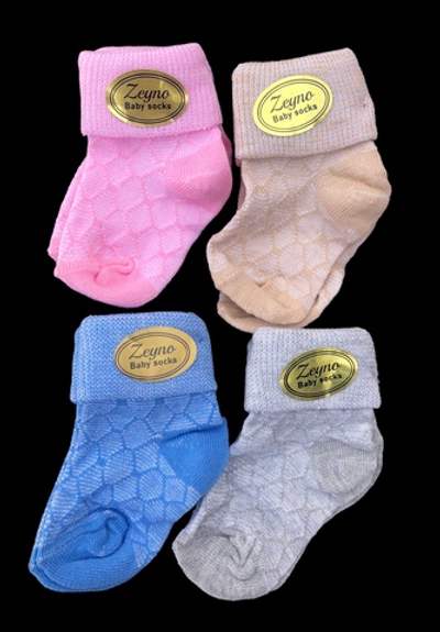 Шкарпетки "Ромб", бавовна ТМ "Zeyno" (0-6 міс)