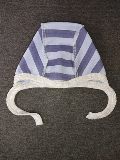 Шапочка із завязками, інтерлок ТМ "Happy ToT" (0-1 міс, 36 см)