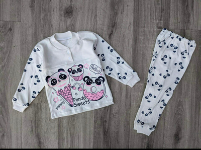 Костюм для дому або сну (піжама) "Панда", інтерлок ТМ “UA” (110 см)