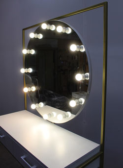 Визажное зеркало Loft 10 с подсветкой