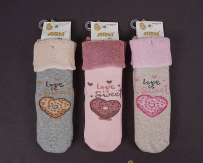 Шкарпетки "Сердечко", махра ТМ "Arti"