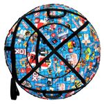 Надувные санки-ватрушки  для катания с горки "Роблекс blue" диаметр 100 см. (Оксфорд, ПВХ)