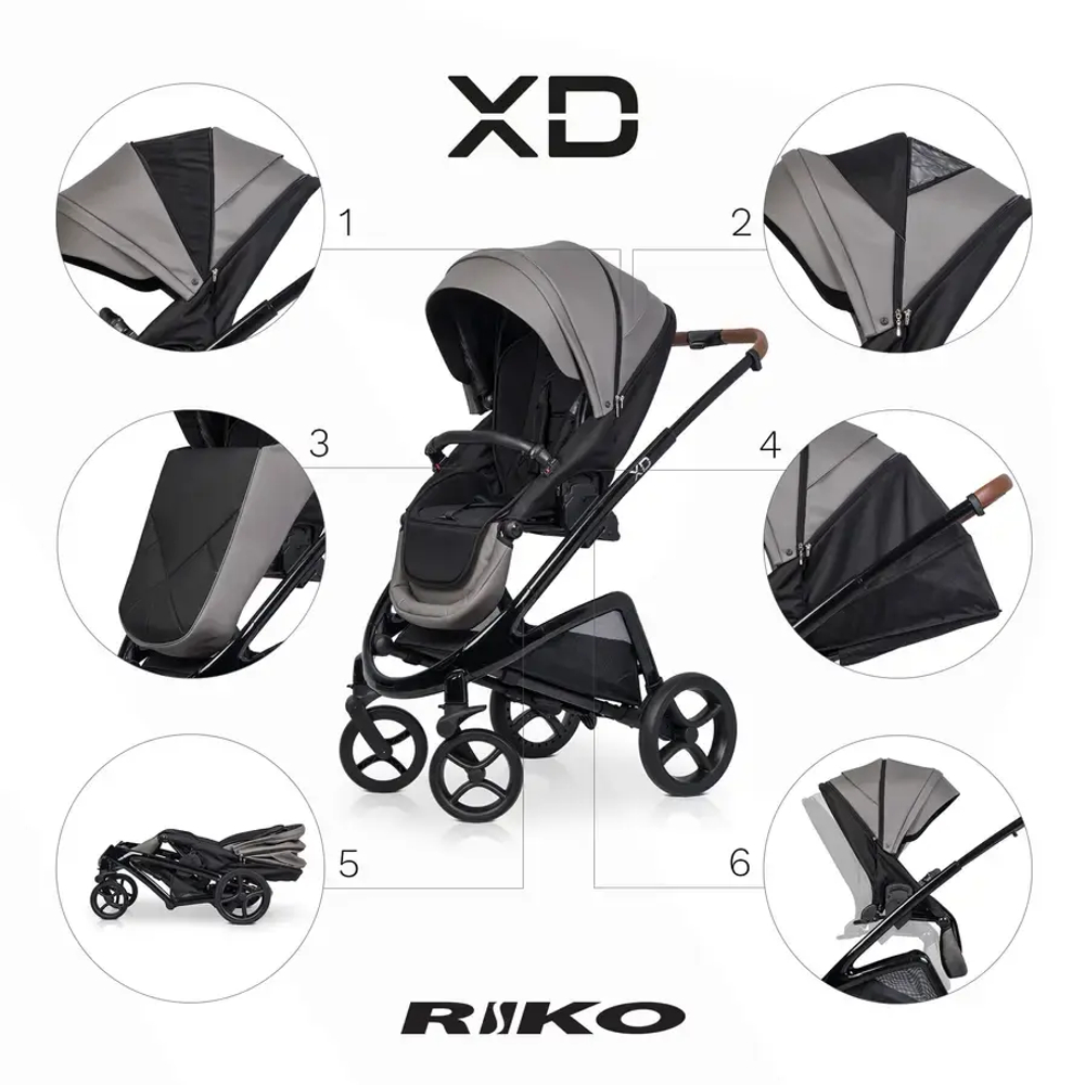 Універсальна коляска 2 в 1 Riko XD PRO
