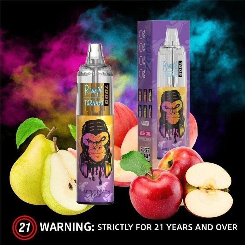 RandM Tornado 7000 Apple Peach Pear 5% nic