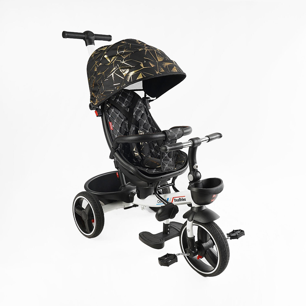 Дитячий триколісний велосипед Best Trike Oscar 6390 PU, складне кермо, з батьківською ручкою