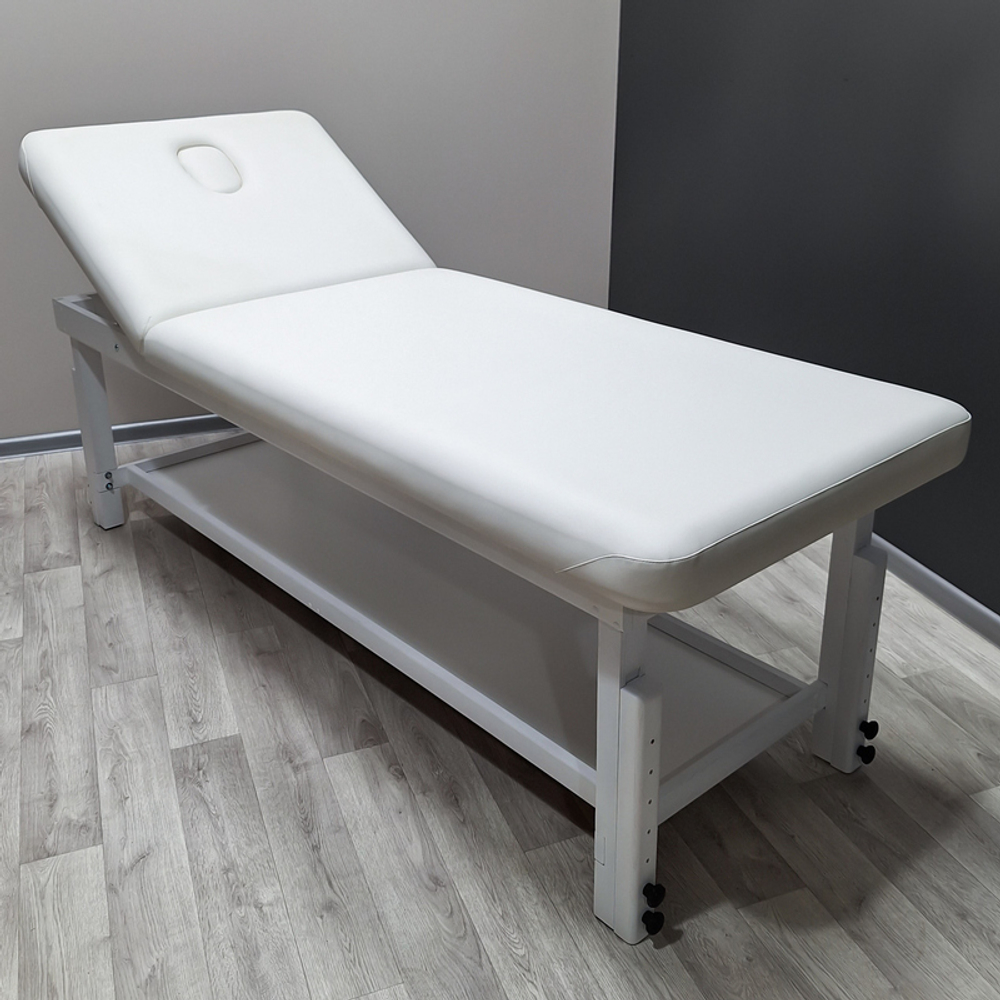 Стаціонарний масажний стіл KP-11 White