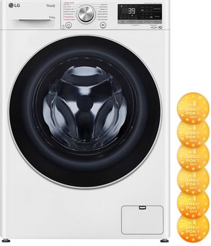 Пральна машина з сушкою LG F4V7VG1W