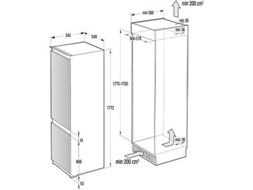Холодильник вбудований Gorenje - NRKI 218 EA0