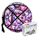 Надувные ватрушки тюбинги "Единороги" диаметр 100 см. (Оксфорд, ПВХ)