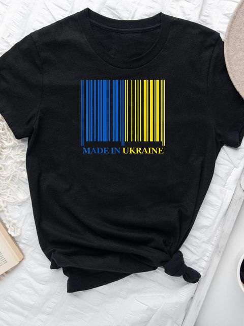 Футболка жіноча чорна Made in Ukraine Love&Live